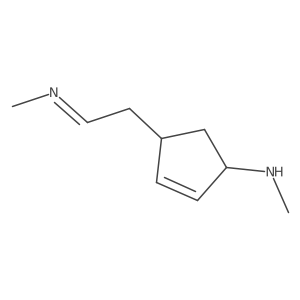 2-Cyclopenten-1-amine, N-methyl-4-[2-(methylimino)ethyl]-结构式