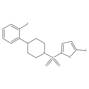 1-(2-Fluorophenyl)-4-[(5-fluoro-2-thienyl)sulfonyl]piperazine Structure