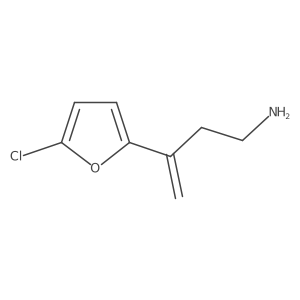 3-(5-Chlorofuran-2-yl)but-3-en-1-amine结构式