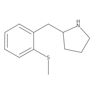 2-{[2-(Methylsulfanyl)phenyl]methyl}pyrrolidine Structure