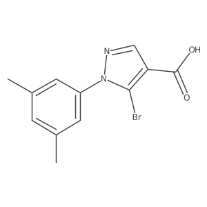 5-bromo-1-(3,5-dimethylphenyl)-1H-pyrazole-4-carboxylic acid Structure