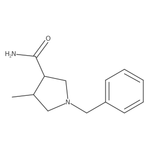 (3S,4S)-1-Benzyl-4-methylpyrrolidine-3-carboxamide Structure
