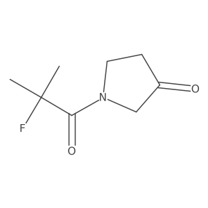 3-Pyrrolidinone, 1-(2-fluoro-2-methyl-1-oxopropyl)-结构式