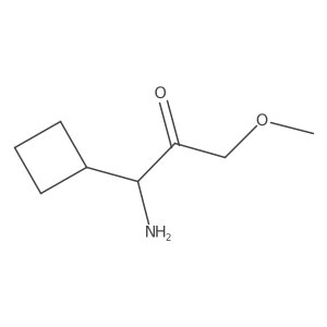 1-Amino-1-cyclobutyl-3-methoxypropan-2-one Structure