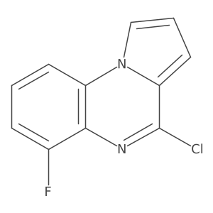 4-Chloro-6-fluoropyrrolo[1,2-a]quinoxaline结构式