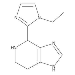 1-ethyl-2-{3H,4H,5H,6H,7H-imidazo[4,5-c]pyridin-4-yl}-1H-imidazole结构式