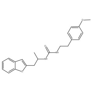 1-(1-(Benzofuran-2-yl)propan-2-yl)-3-(4-methoxyphenethyl)urea Structure