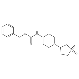 Benzyl (1-(1,1-dioxidotetrahydrothiophen-3-yl)piperidin-4-yl)carbamate Structure