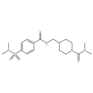 4-((4-(N,N-dimethylsulfamoyl)benzamido)methyl)-N,N-dimethylpiperidine-1-carboxamide Structure