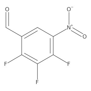 2,3,4-Trifluoro-5-nitrobenzaldehyde结构式