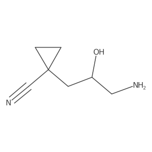 1-(3-Amino-2-hydroxypropyl)cyclopropane-1-carbonitrile Structure