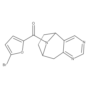 (5-bromofuran-2-yl)((5R,8S)-6,7,8,9-tetrahydro-5H-5,8-epiminocyclohepta[d]pyrimidin-10-yl)methanone Structure
