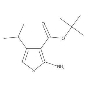 Tert-butyl 2-amino-4-(propan-2-yl)thiophene-3-carboxylate Structure