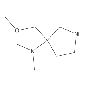 3-(methoxymethyl)-N,N-dimethylpyrrolidin-3-amine Structure