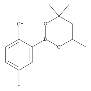 4-Fluoro-2-(4,4,6-trimethyl-1,3,2-dioxaborinan-2-yl)phenol Structure