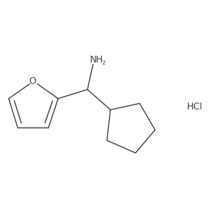 Cyclopentyl(furan-2-yl)methanamine hydrochloride结构式