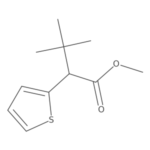 Methyl 3,3-dimethyl-2-thiophen-2-ylbutanoate Structure