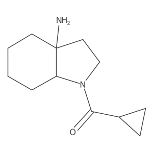 1-cyclopropanecarbonyl-octahydro-1H-indol-3a-amine Structure