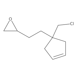 2-{2-[1-(Chloromethyl)cyclopent-3-en-1-yl]ethyl}oxirane结构式