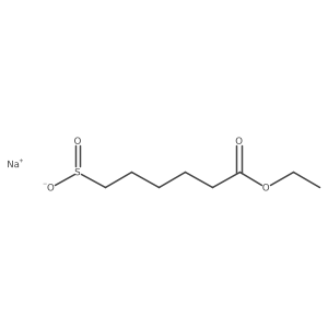 Sodium 6-ethoxy-6-oxohexane-1-sulfinate结构式