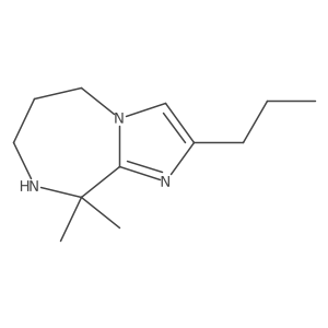 9,9-dimethyl-2-propyl-5H,6H,7H,8H,9H-imidazo[1,2-a][1,4]diazepine结构式