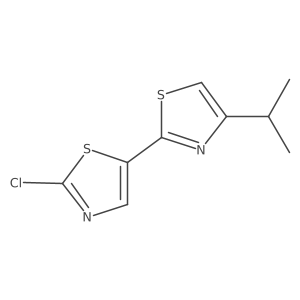 2-(2-Chloro-1,3-thiazol-5-yl)-4-(propan-2-yl)-1,3-thiazole Structure