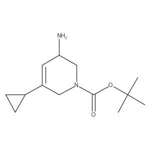 Tert-butyl 3-amino-5-cyclopropyl-1,2,3,6-tetrahydropyridine-1-carboxylate Structure