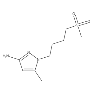 1-(4-methanesulfonylbutyl)-5-methyl-1H-pyrazol-3-amine Structure