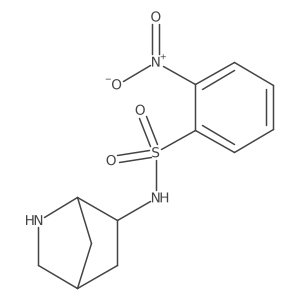 rac-N-[(1R,4S,6R)-2-azabicyclo[2.2.1]heptan-6-yl]-2-nitrobenzene-1-sulfonamide Structure