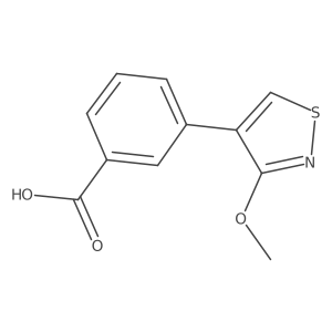 3-(3-Methoxy-1,2-thiazol-4-yl)benzoic acid结构式