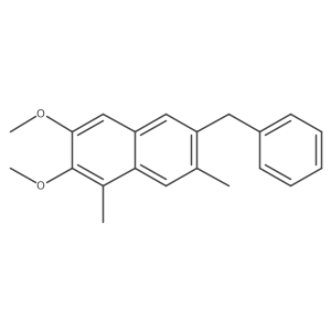 2,3-Dimethoxy-1,7-dimethyl-6-(phenylmethyl)naphthalene结构式