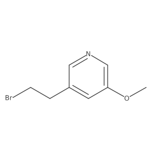 3-(2-Bromoethyl)-5-methoxypyridine Structure
