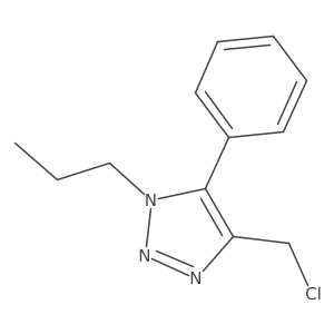 4-(chloromethyl)-5-phenyl-1-propyl-1H-1,2,3-triazole结构式