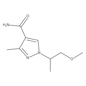 1-(1-methoxypropan-2-yl)-3-methyl-1H-pyrazole-4-carboxamide Structure