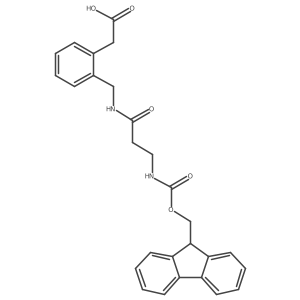 2-(2-{[3-({[(9H-fluoren-9-yl)methoxy]carbonyl}amino)propanamido]methyl}phenyl)acetic acid Structure