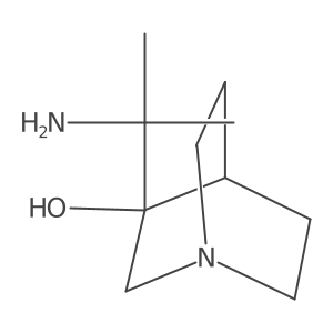 3-(2-Aminopropan-2-yl)-1-azabicyclo[2.2.2]octan-3-ol结构式