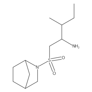 1-{2-Azabicyclo[2.2.1]heptane-2-sulfonyl}-3-methylpentan-2-amine Structure