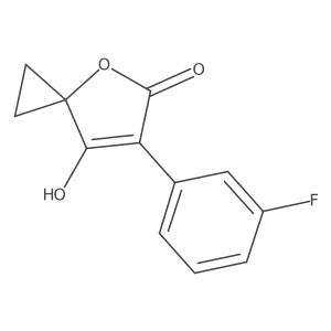 6-(3-Fluorophenyl)-7-hydroxy-4-oxaspiro[2.4]hept-6-en-5-one Structure