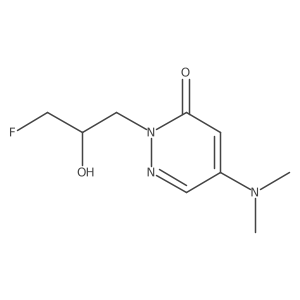 5-(Dimethylamino)-2-(3-fluoro-2-hydroxypropyl)-2,3-dihydropyridazin-3-one结构式