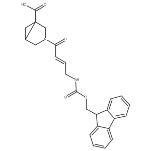 3-[4-({[(9H-fluoren-9-yl)methoxy]carbonyl}amino)but-2-enoyl]-3-azabicyclo[3.1.0]hexane-1-carboxylic acid Structure