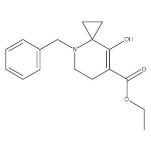 Ethyl 4-benzyl-8-hydroxy-4-azaspiro[2.5]oct-7-ene-7-carboxylate Structure