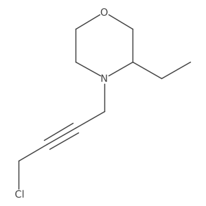(3R)-4-(4-chloro-2-butynyl)-3-ethylmorpholine结构式