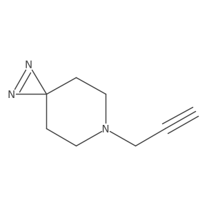 6-(Prop-2-yn-1-yl)-1,2,6-triazaspiro[2.5]oct-1-ene结构式