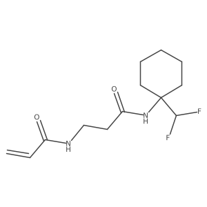 N-(2-{[1-(difluoromethyl)cyclohexyl]carbamoyl}ethyl)prop-2-enamide Structure