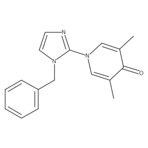 1-(1-Benzyl-1H-imidazol-2-yl)-3,5-dimethylpyridin-4(1h)-one结构式