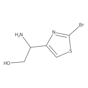 (2R)-2-amino-2-(2-bromo-1,3-thiazol-4-yl)ethan-1-ol Structure