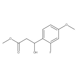 methyl (3R)-3-(2-fluoro-4-methoxyphenyl)-3-hydroxypropanoate Structure