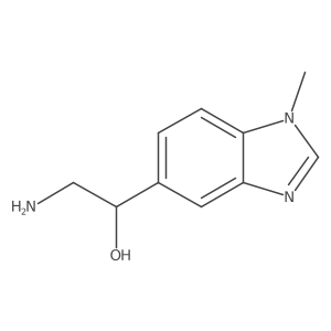 (1R)-2-amino-1-(1-methyl-1H-1,3-benzodiazol-5-yl)ethan-1-ol结构式