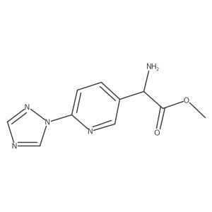 methyl 2-amino-2-[6-(1H-1,2,4-triazol-1-yl)pyridin-3-yl]acetate Structure