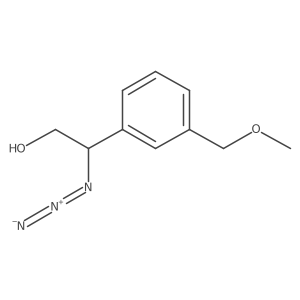 2-Azido-2-[3-(methoxymethyl)phenyl]ethan-1-ol Structure